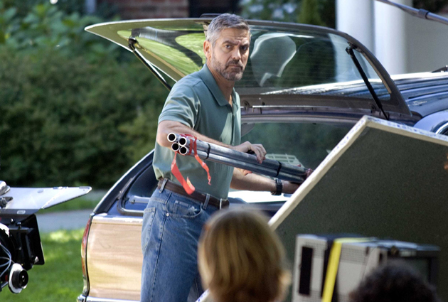 George Clooney Checks Guns