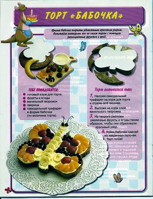Рецепт торты бабочка