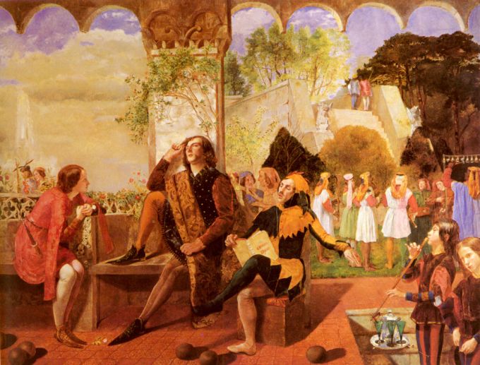 Музы, избранницы художников 20990912_Deverell_Walter_Howell_Twelfth_Night_Act_II_Scene_IV