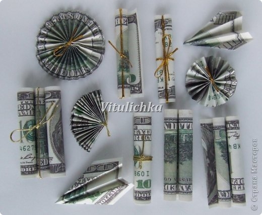 Оригами из денег: интересные игрушки и украшения изготовленные из банкнот для начинающих