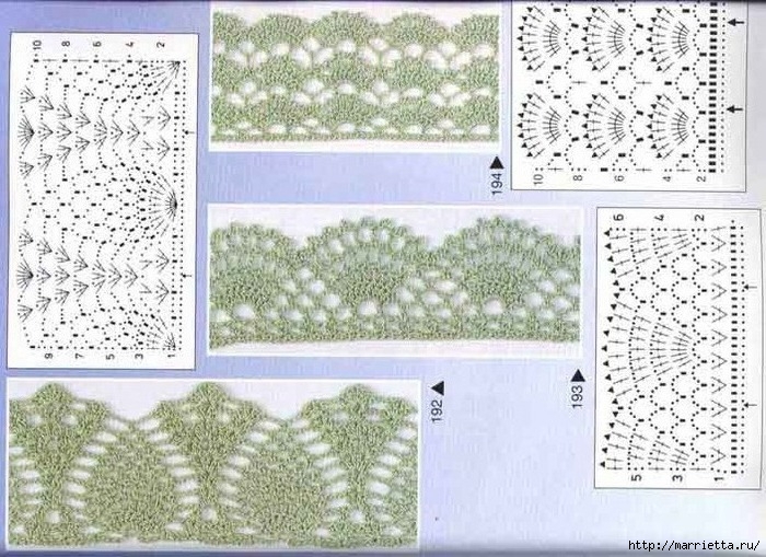 Белое платье ПАРАД УЗОРОВ КРЮЧКОМ. Схемы (4) (700x509, 284Kb)