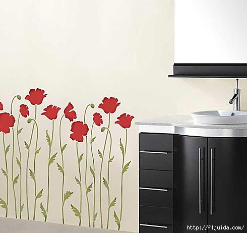 Poppy-stencils-wall-stencil (490x462, 92Kb)