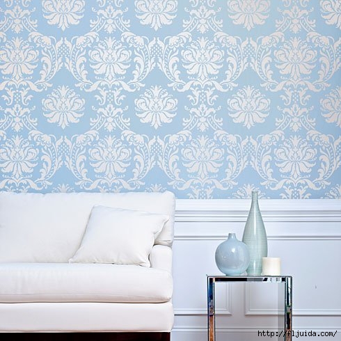 Damask-stencil-accent-wall (490x490, 146Kb)