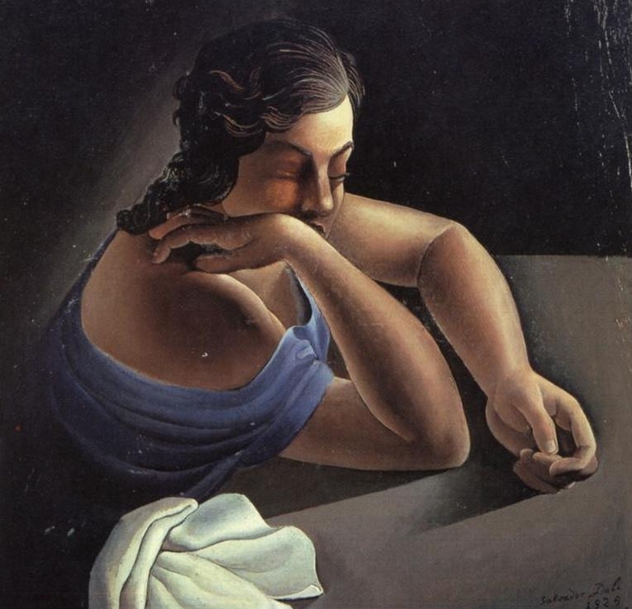 Размышление (Portrait of My Sister), 1925 (700x675, 258Kb)