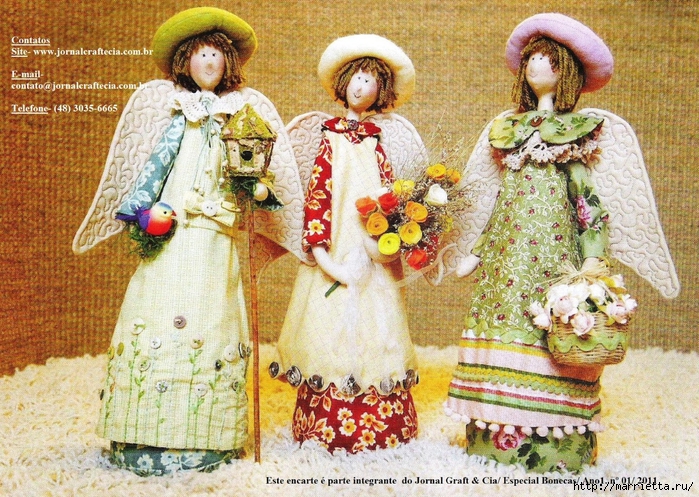 Выкройка стильных ангелов. Шьем кукол (1) (700x497, 406Kb)