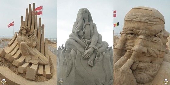 Карл Хара. Бесконечная скульптура из песка