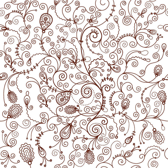 Seamless Floral Vector Background (699x700, 223Kb)