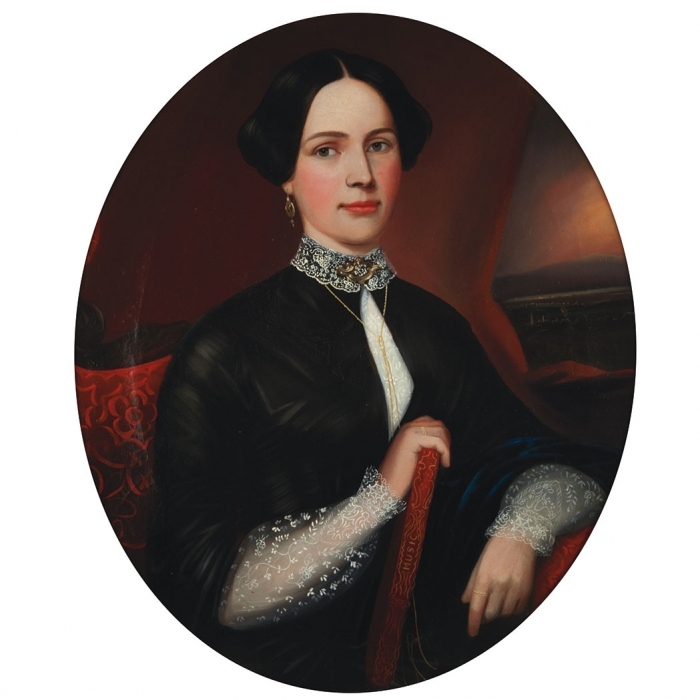 4497432_4586077_american_school_19th_century_portrait_of_a_lady_holding_a_music_book_circa_1850 (700x700, 183Kb)