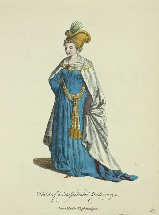Habit of a Thessalonian bride in 1581 (516x700, 209Kb)