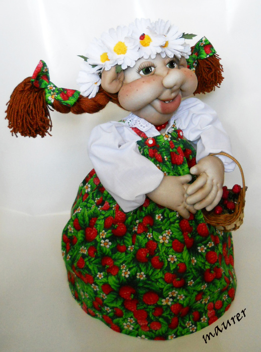 Кукла из колготок на чайник Кукла из колготок на чайник