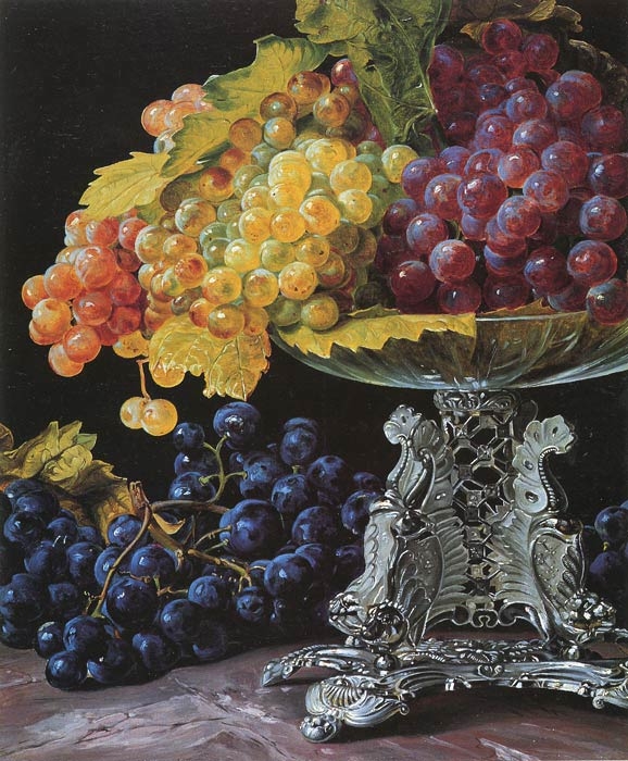 виноград натюрморт, 1841. (578x700, 294Kb)