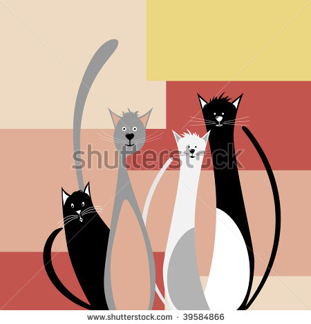 stock-vector-four-funny-cats-on-abstract-geometric-background-vector-illustration-39584866 (450x470, 32Kb)