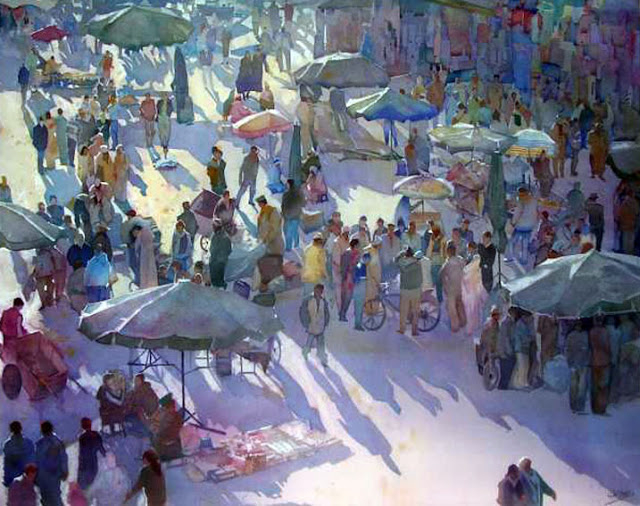 Geoffrey Wynne Watercolour Marrakech 1 (640x506, 306Kb)