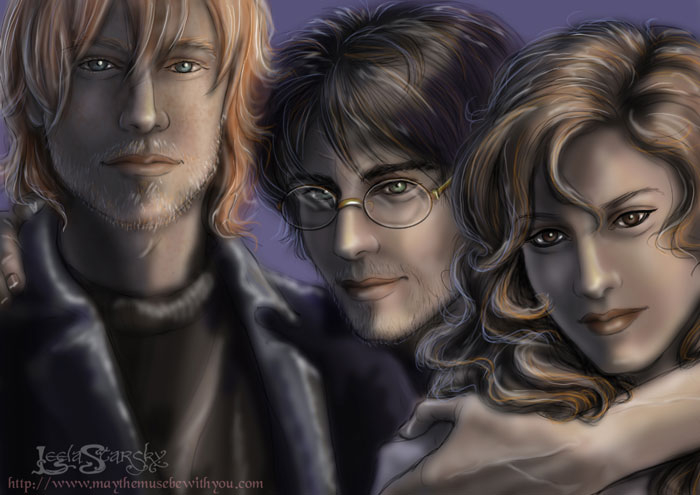 111168912_large_Deathly_Hallows_Trio_by_leelastarsky (700x495, 185Kb)