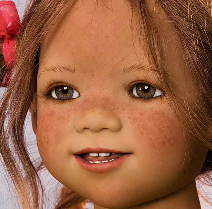 Коллекционные куклы Annette Himstedt/Частичка детства (699x689, 152Kb)