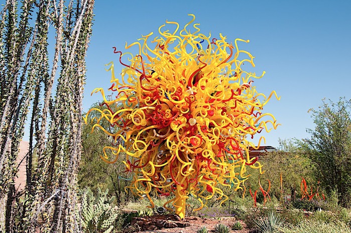 Стеклянные скульптуры Дейла Чихули в пустыне Феникс, Аризона 26995