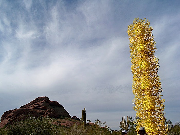 Стеклянные скульптуры Дейла Чихули в пустыне Феникс, Аризона 82084