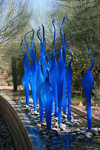 Стеклянные скульптуры Дейла Чихули в пустыне Феникс, Аризона 86625