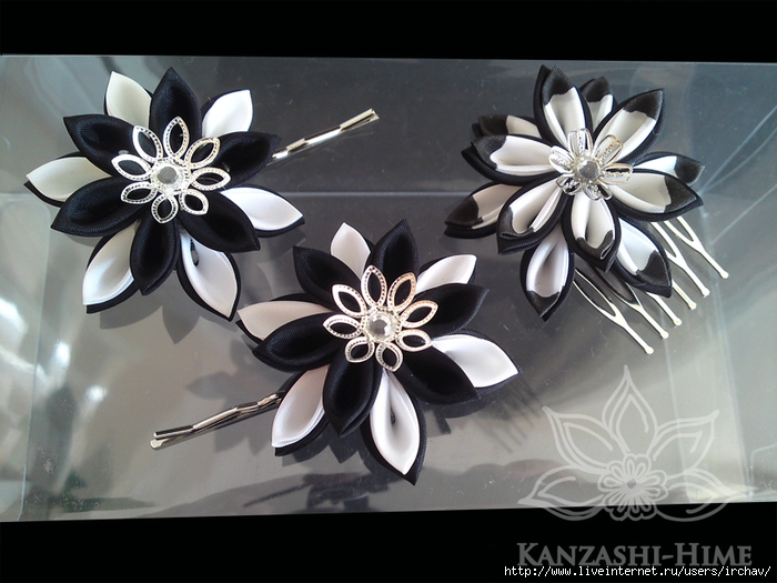 1401703435_Black_and_White_Kanzashi_by_Kanzashi_Hime (700x525, 253Kb)