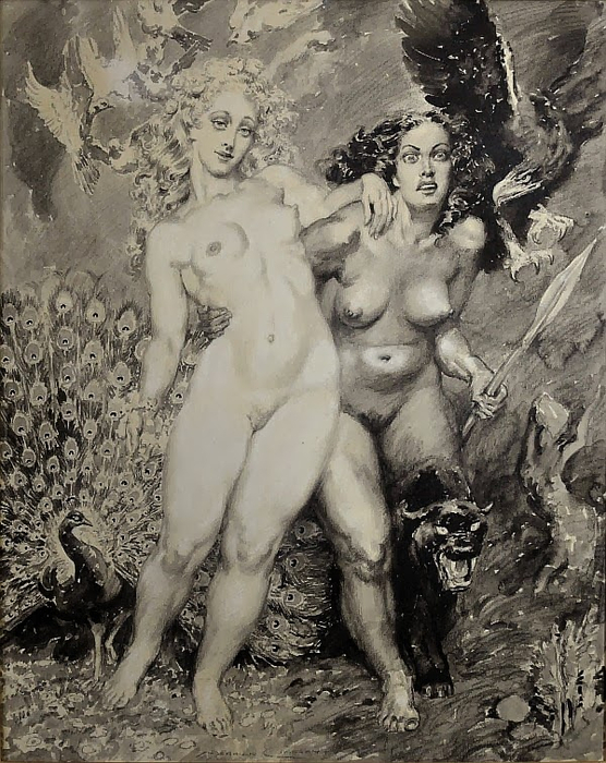 Норман Линдсей (Norman Lindsay), 1879-1969 18+++ 49043629 (556x700, 435Kb)