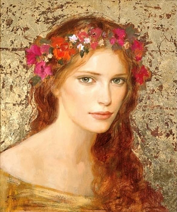 Goyo Dominguez 1960 - Spanish-born British Romantic Realist painter - Tutt'Art@ (5) (585x700, 341Kb)