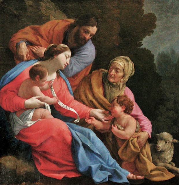 4 Simon Vouet (French artist, 1590-1649) The Holy Family (620x640, 383Kb)