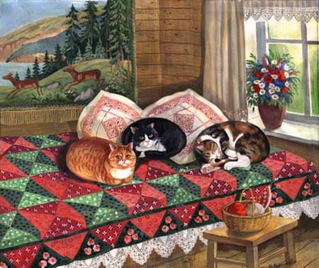 Кошки Татьяны Родионовой1ж (450x379, 199Kb)