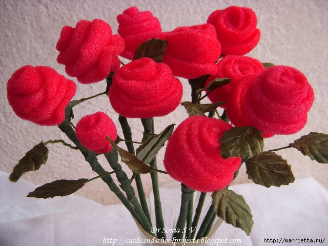 Розы из тонкого поролона. Мастер-класс (11) (640x480, 227Kb)