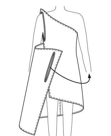 Самый легкий пошив летнего сарафана. Выкройка (4) (355x434, 34Kb)