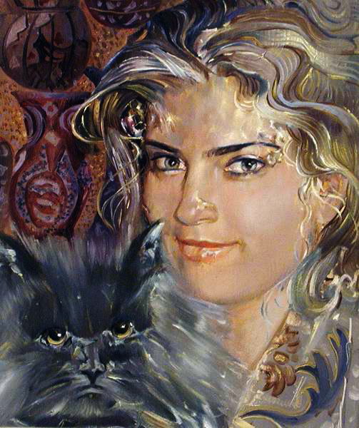 Портрет  с  персидским  котом (503x600, 94Kb)