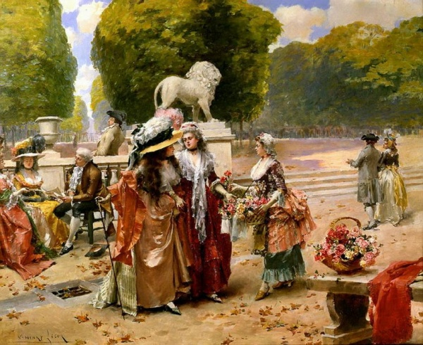 Французский художник Henry Victor Lesur 4 (600x490, 378Kb)