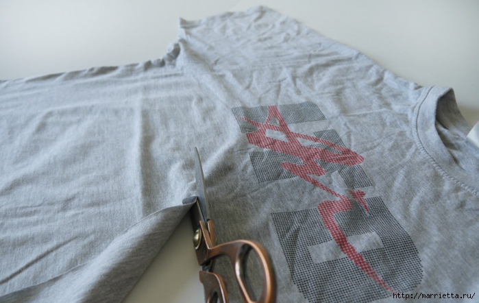 Вязание пряжей из футболок. Как нарезать пряжу (6) (700x442, 211Kb)