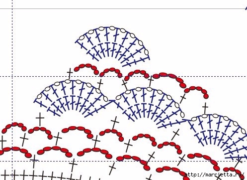 Нарядное болеро крючком. Схема (9) (497x361, 129Kb)