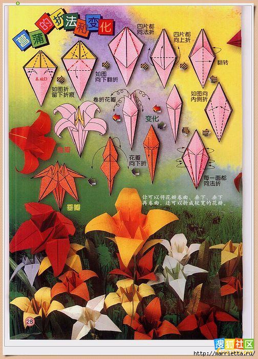 Цветы из бумаги в технике оригами (22) (504x700, 286Kb)