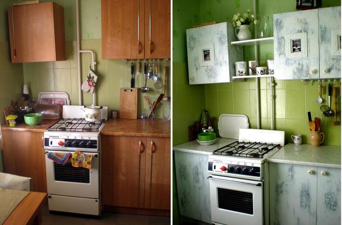 Переделываем кухонный гарнитур своими руками Переделываем кухонный гарнитур своими руками