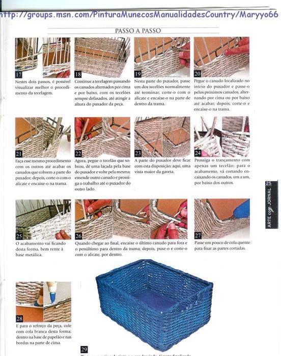 Плетение из газеты схема пошагово Плетение из газеты схема пошагово