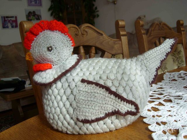 Вязание крючком с схемами курица Вязание крючком с схемами курица