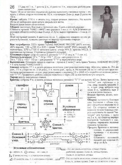 сарафан спицами на зиму для женщин