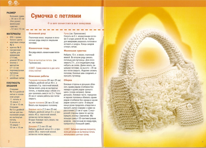 Как вязать сумки спицами с описанием и схемами Как вязать сумки спицами с описанием и схемами