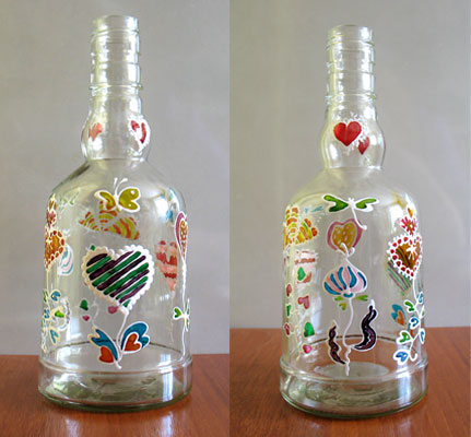 Craft Ideas Glass Jars on More Ideas To Decor Glass Bottles   Crafts Ideas   Crafts For Kids