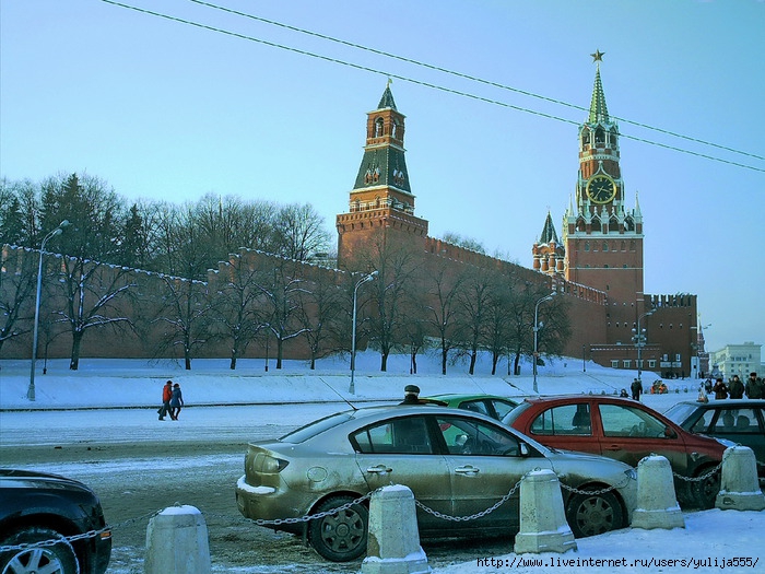 кремль зимой 
