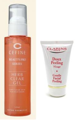 Cefine Beauty-Pro Herb Clear Gel против Clarins Doux Peeling (252x389, 9Kb)