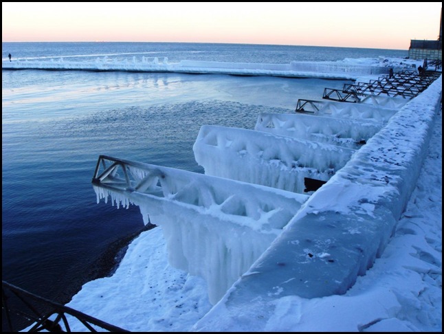 Чёрное море зима 2010