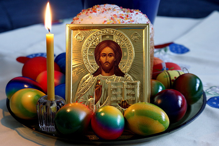 С праздником Светлой Пасхи! Христос воскресе! (699x466, 118Kb)