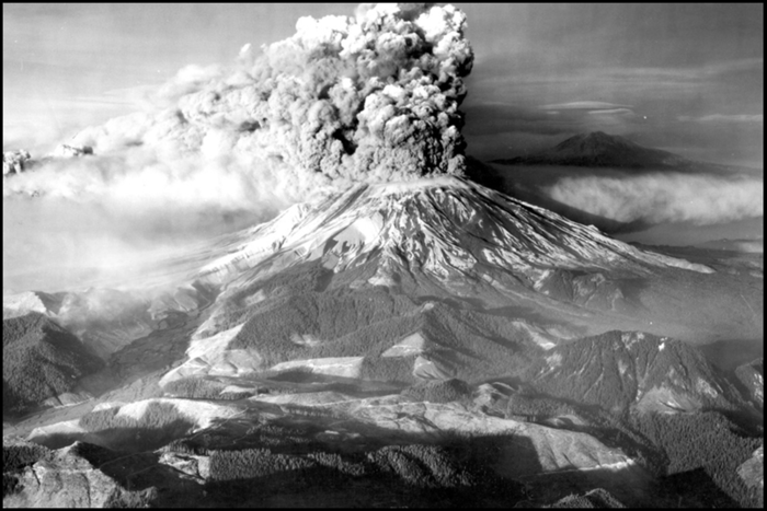 Извержение горы Святой Елены 30 лет назад.
