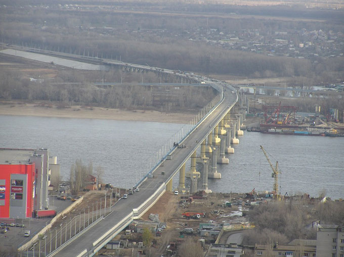 Мост через Волгу в Волгограде