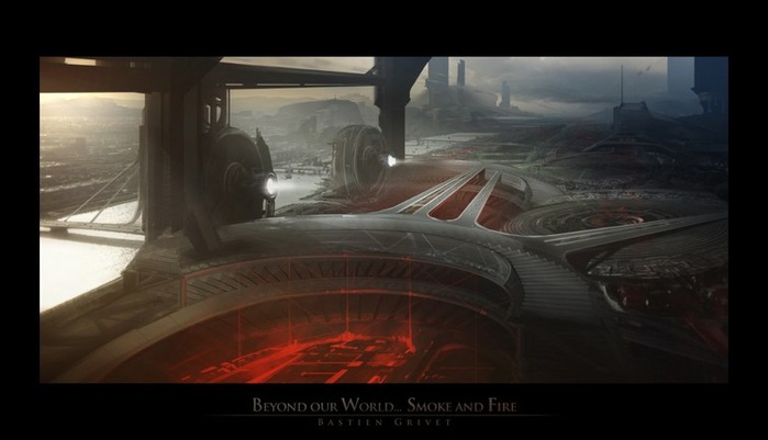 Фантастические миры художника Бастиана Гриве(Bastien Grivet)