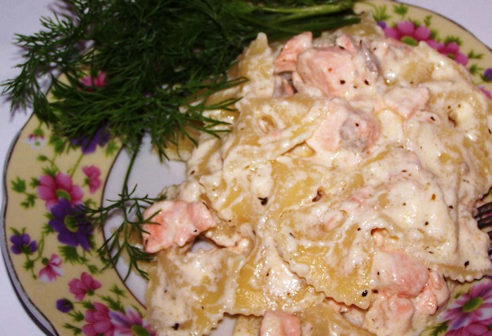 Фарфале с лососем (самое нежное блюдо на свете) (699x478, 100Kb)