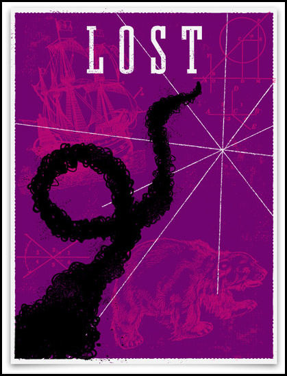 Cериал LOST - 35 дизайнерских плакатов