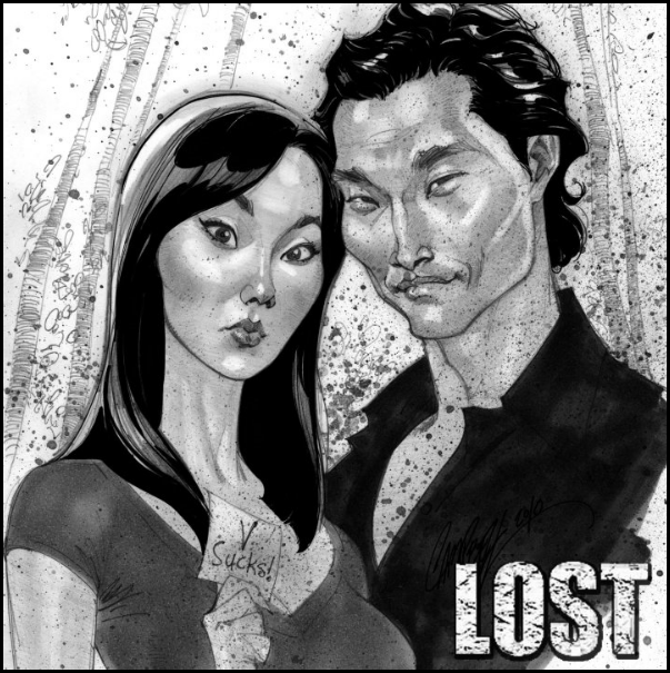 Карикатуры на героев сериала LOST от Скота Кэмпбелла (J. Scott Campbell)